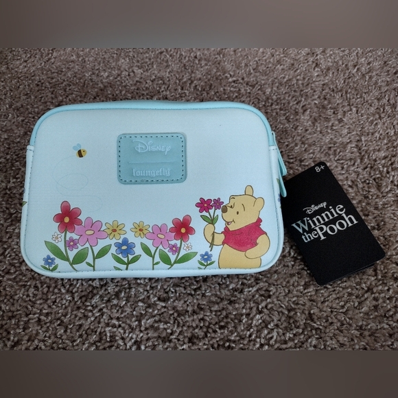 Loungefly Winnie the Pooh And Friends Cosmetics Bag NWT - Picture 1 of 9